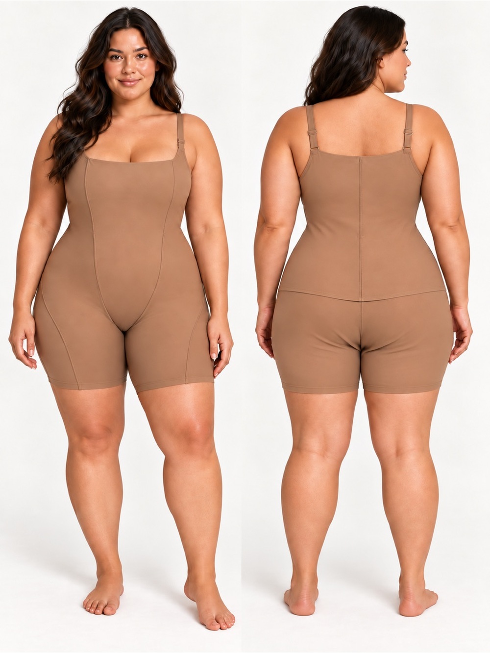 SKIMS Open Back Mid Thigh Bodysuit Sienna 4XL NWT